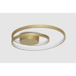 PLAFONIERA  MODERNA 3 MISURE LED INTEGRATO LUCE 3000K COLORI BIANCO NERO O OTTONE MODERNA 2