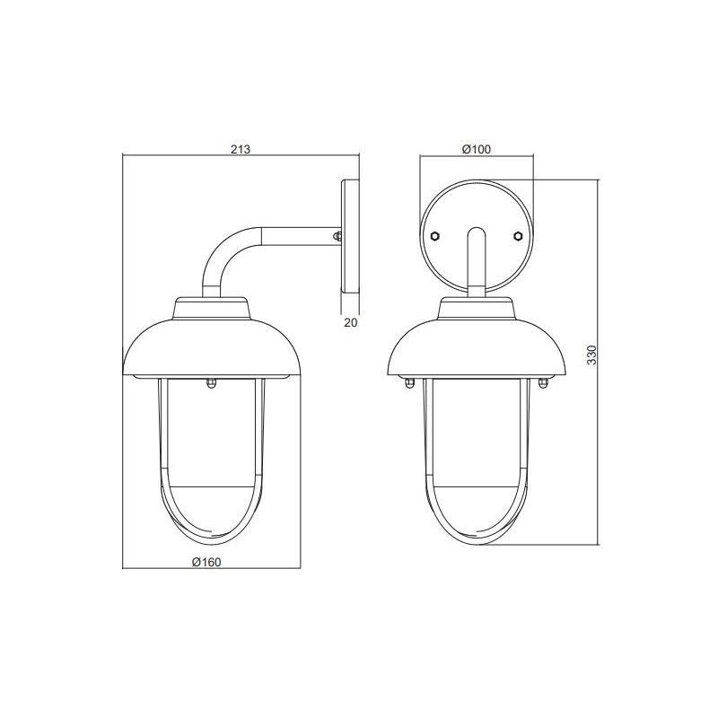 DUERO APPLIQUE DA ESTERNO A LANTERNA CLASSICA IP44 ANTRACITE O RUGGINE LUCE DIFFUSA TRIO LIGHTING - Cristalensi Shop Online