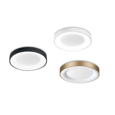 PLANET PLAFONIERA APPLIQUE LED IN 4 MISURE LUCE 3000K IN METALLO BIANCO, NERO, OTTONE DESIGN MODERNO