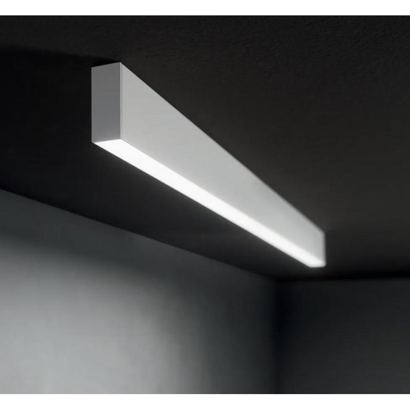 APPLIQUE LINEARE CM 120 MONO-EMISSIONE BIANCA O NERA DIMMERABILE LED 29W LUCE 3000K O 4000K