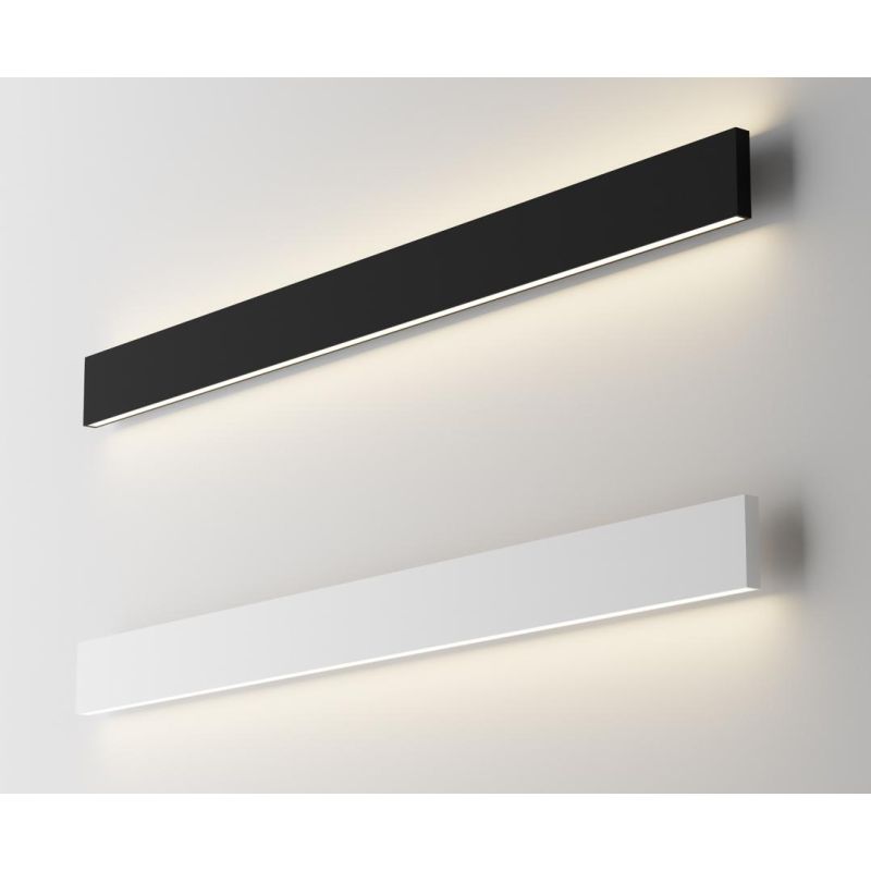 APPLIQUE LINEARE CM 120 MONO-EMISSIONE BIANCA O NERA DIMMERABILE LED 29W LUCE 3000K O 4000K