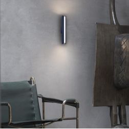 LAMPADA DA PARETE IN ALLUMINIO 9 COLORI LED 8,5W LUCE 3000K ALTEZZA 30 CM DESIGN MODERNO 2