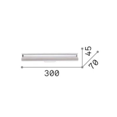 LAMPADA DA PARETE IN ALLUMINIO 9 COLORI LED 8,5W LUCE 3000K ALTEZZA 30 CM DESIGN MODERNO