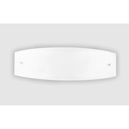 ALI LAMPADA DA PARETE IN VETRO BIANCO ACIDATO LARGHEZZA 45 CM LAMPADINE 2XE27 DESIGN MODERNO 2