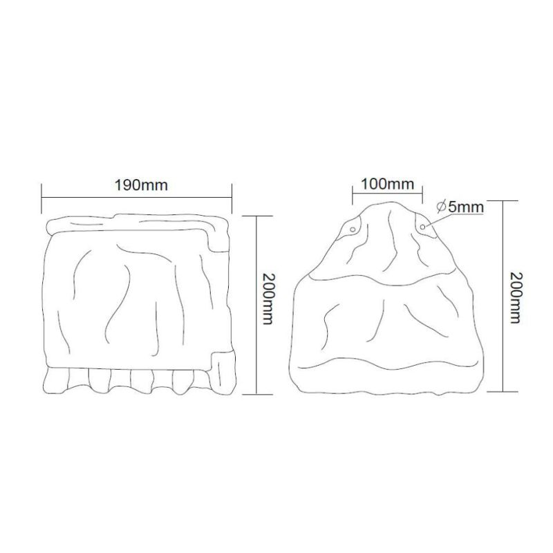 9962-11 TORRETTA DA ESTERNO 4 ATTACCHI SCHUKO POLIESTERE EFFETTO PIETRA TRIO LIGHTING - Cristalensi Shop Online