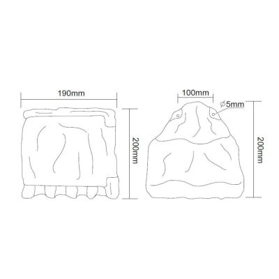 9962-11 TORRETTA DA ESTERNO 4 ATTACCHI SCHUKO POLIESTERE EFFETTO PIETRA TRIO LIGHTING - Cristalensi Shop Online