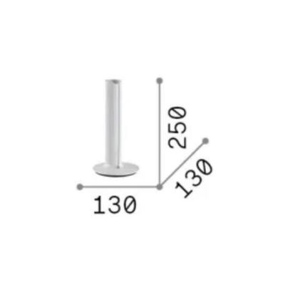 LAMPADA DA TAVOLO IN ALLUMINIO 9 COLORI LED 8W LUCE 3000K TOUCH DIMMER ALTEZZA 25 CM DESIGN MODERNO