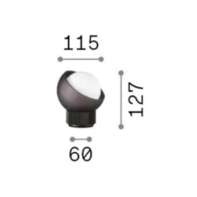 LAMPADA DA TAVOLO IN 2 MISURE METALLO NERO E OTTONE LAMPADINA G9 INCLUSA DESIGN MODERNO