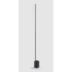 PIANTANA IN METALLO BIANCO O NERO CON BASE QUADRATA LED 24W LUCE 3000K DIMMERABILE MODERNA 2