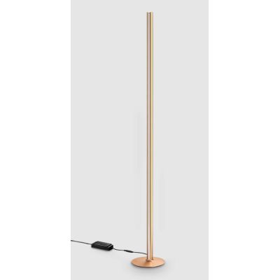 LAMPADA DA TERRA IN ALLUMINIO 9 COLORI LED 50W LUCE 3000K DIMMERABILE ALTEZZA 190 CM DESIGN MODERNO