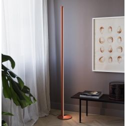 LAMPADA DA TERRA IN ALLUMINIO 9 COLORI LED 50W LUCE 3000K DIMMERABILE ALTEZZA 190 CM DESIGN MODERNO