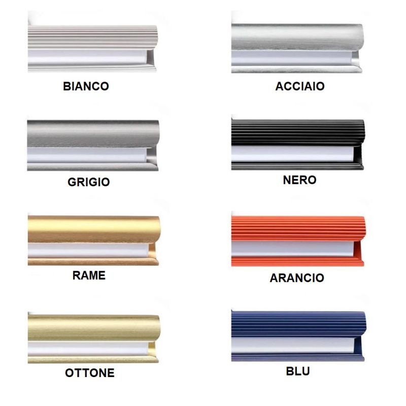 LAMPADA DA TERRA IN ALLUMINIO 9 COLORI LED 50W LUCE 3000K DIMMERABILE ALTEZZA 190 CM DESIGN MODERNO