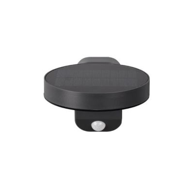 POSADAS APPLIQUE DA ESTERNO IP44 AD ENERGIA SOLARE E CON SENSORE DI MOVIMENTO ANTRACITE LED 4,5W RL - Cristalensi Shop Online