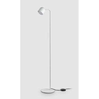 PIANTANA MODERNA BIANCA, NERA E OTTONE DIFFUSORE ORIENTABILE ALTEZZA 120 CM LAMPADINA GX53 INCLUSA