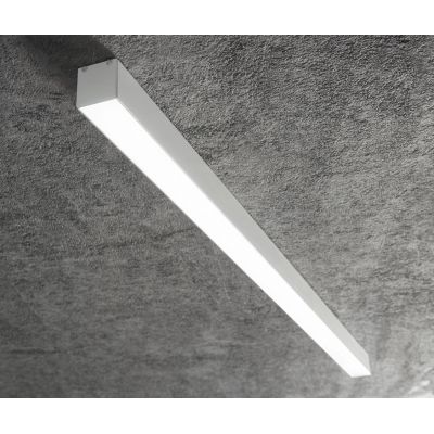 PROFILO ALTO IN ALLUMINIO PER STRIP LED MAX 31 MM LUNGHEZZA 2 MT O 3 MT BIANCO O NERO