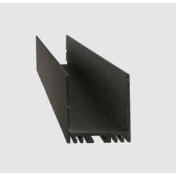 PROFILO ALTO IN ALLUMINIO PER STRIP LED MAX 31 MM LUNGHEZZA 2 MT O 3 MT BIANCO O NERO