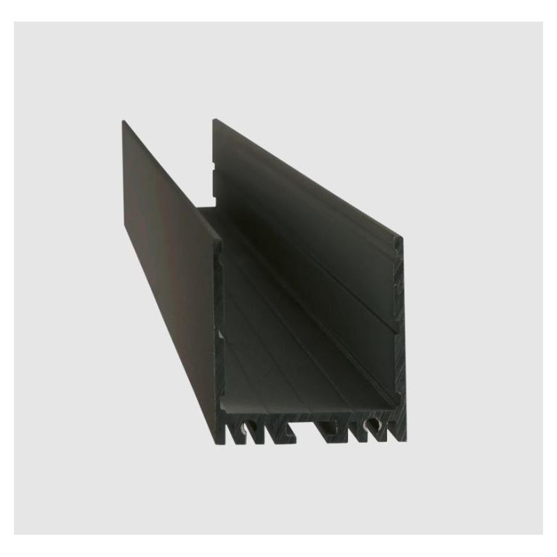 PROFILO ALTO IN ALLUMINIO PER STRIP LED MAX 31 MM LUNGHEZZA 2 MT O 3 MT BIANCO O NERO