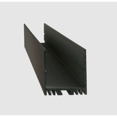 PROFILO ALTO IN ALLUMINIO PER STRIP LED MAX 31 MM LUNGHEZZA 2 MT O 3 MT BIANCO O NERO