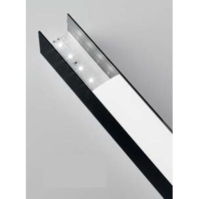 PROFILO ALTO IN ALLUMINIO PER STRIP LED MAX 31 MM LUNGHEZZA 2 MT O 3 MT BIANCO O NERO