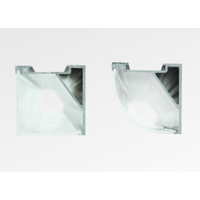 PROFILO ANGOLARE PER STRIP LED MAX 16 MM LINEARE CON LUNGHEZZA 2 MT O 3 MT COLORE BIANCO