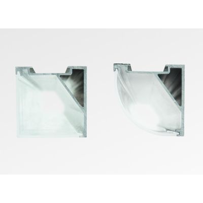 PROFILO ANGOLARE PER STRIP LED MAX 16 MM LINEARE CON LUNGHEZZA 2 MT O 3 MT COLORE BIANCO