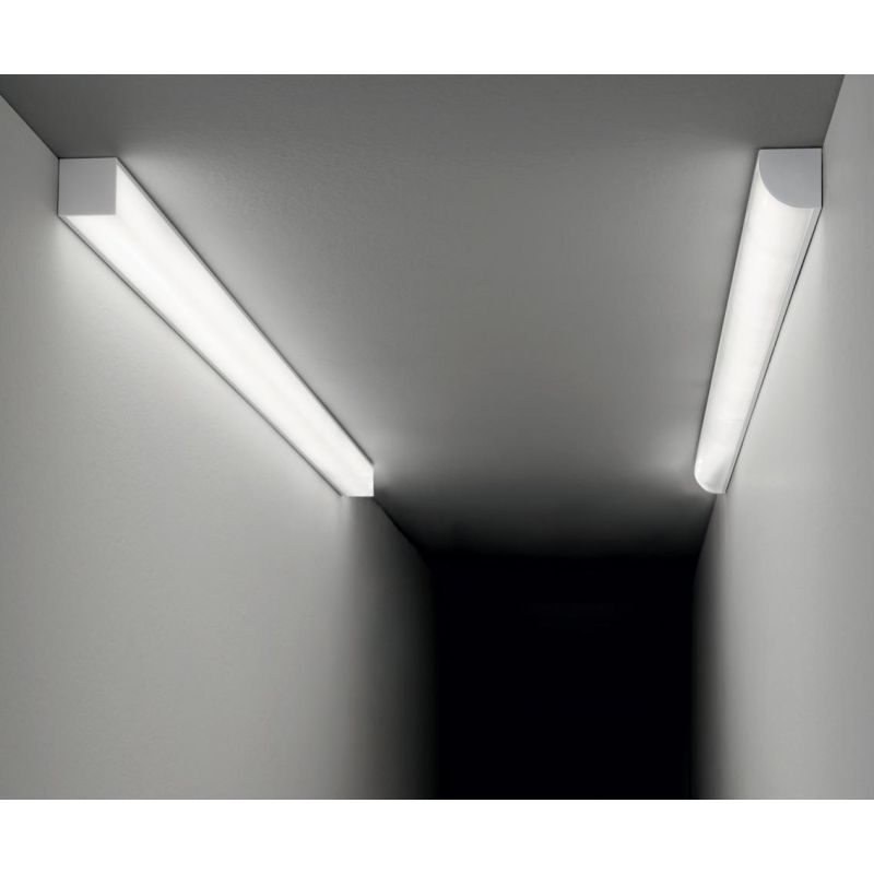 PROFILO ANGOLARE PER STRIP LED MAX 16 MM LINEARE CON LUNGHEZZA 2 MT O 3 MT COLORE BIANCO