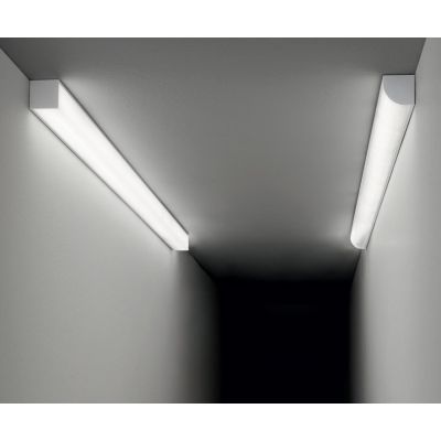 PROFILO ANGOLARE PER STRIP LED MAX 16 MM LINEARE CON LUNGHEZZA 2 MT O 3 MT COLORE BIANCO