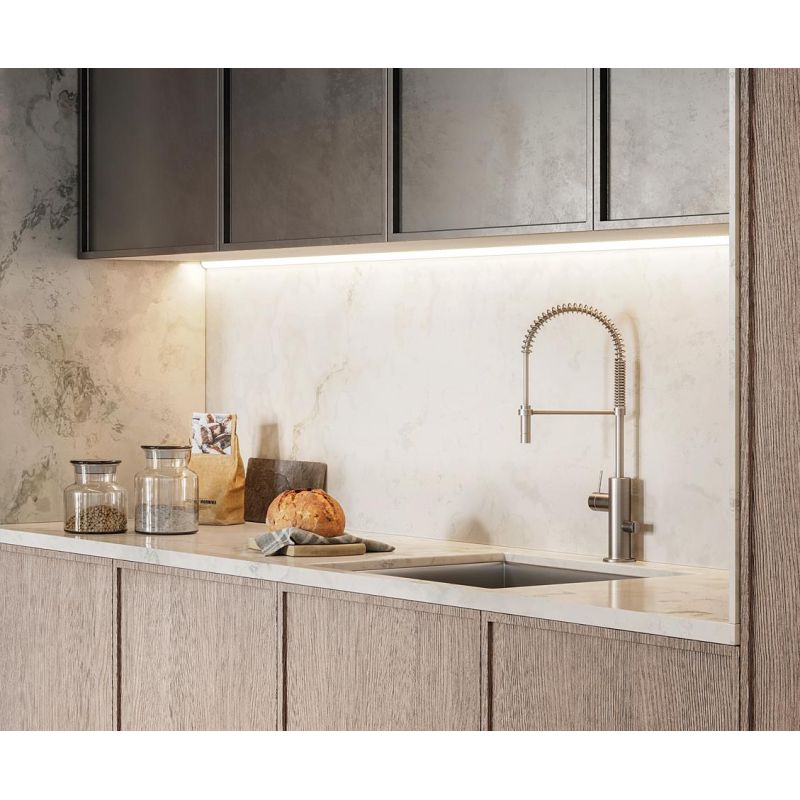 PROFILO ANGOLARE PER STRIP LED MAX 16 MM LINEARE CON LUNGHEZZA 2 MT O 3 MT COLORE BIANCO