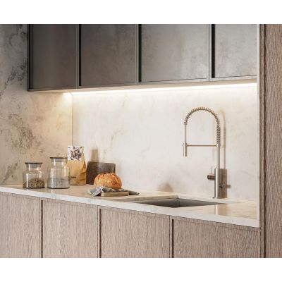 PROFILO ANGOLARE PER STRIP LED MAX 16 MM LINEARE CON LUNGHEZZA 2 MT O 3 MT COLORE BIANCO