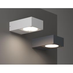 LAMPADA DA PARETE DA ESTERNI IP65 ALLUMINIO 5 COLORI MONOEMISSIONE LAMPADINA GX53 MODERNA