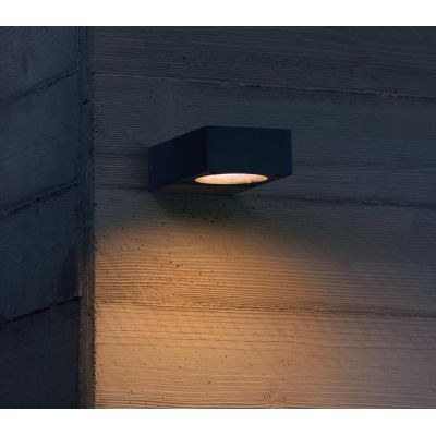 LAMPADA DA PARETE DA ESTERNI IP65 ALLUMINIO 5 COLORI MONOEMISSIONE LAMPADINA GX53 MODERNA