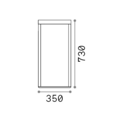 LAMPADA DA TERRA DA ESTERNO IP44 ALLUMINIO NERO LED 16W LUCE 3000K LANTERNA RETTANGOLARE MODERNA