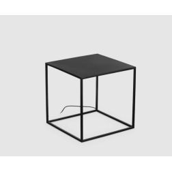 LAMPADA DA TERRA QUADRATA DA ESTERNO IP44 ALLUMINIO NERO LED 16W LUCE 3000K MODERNA 2