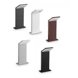 PALETTO DA ESTERNO H30 CM ALLUMINIO 5 COLORI IP54 LED 8,5W LUCE 3000K DESIGN MODERNO