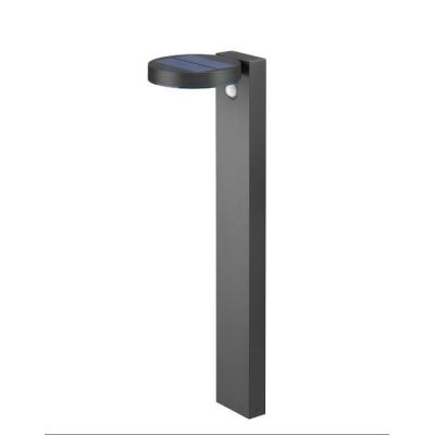 POSADAS PALO DA ESTERNO IP44 AD ENERGIA SOLARE E CON SENSORE DI MOVIMENTO ANTRACITE LED 4,5W RL - Cristalensi Shop Online