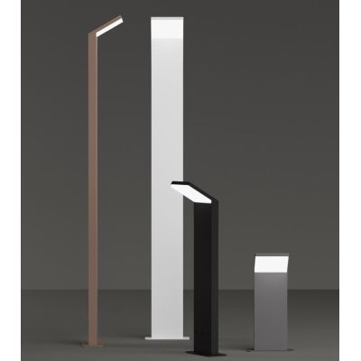 PALETTO DA ESTERNO H30 CM ALLUMINIO 5 COLORI IP54 LED 8,5W LUCE 3000K DESIGN MODERNO