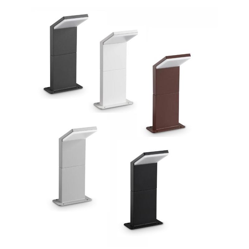 PALETTO DA ESTERNO H30 CM ALLUMINIO 5 COLORI IP54 LED 8,5W LUCE 3000K DESIGN MODERNO