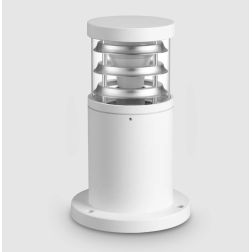 PALETTO DA ESTERNO H25 IN ALLUMINIO 5 COLORI MODERNO IP65 CON VETRO PIREX E LAMPADINA E27