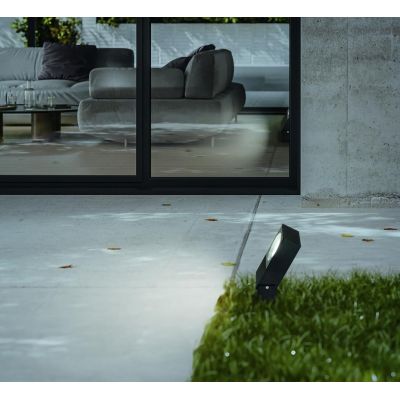 PROIETTORE ORIENTABILE IN ALLUMINIO IP65 5 COLORI LAMPADINA ATTACCO GX53 MODERNO