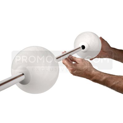 STICK SOSPENSIONE LINEARE LED 50W BIANCA O NERA DIFFUSORI IN VETRO EFFETTO ALABASTRO LUCE 3000K DIMMERABILE