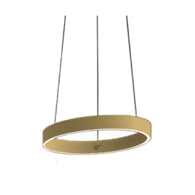 GAME S40 SOSPENSIONE SINGOLA CON ANELLO DI 40 CM BIEMISSIONE LED 36W CCT 3000K-4000K IN 19 COLORI