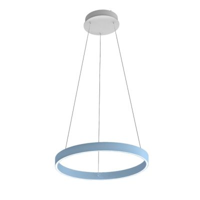 GAME S60 SOSPENSIONE SINGOLA CON ANELLO DI 60 CM BIEMISSIONE LED 56W CCT 3000K-4000K IN 19 COLORI