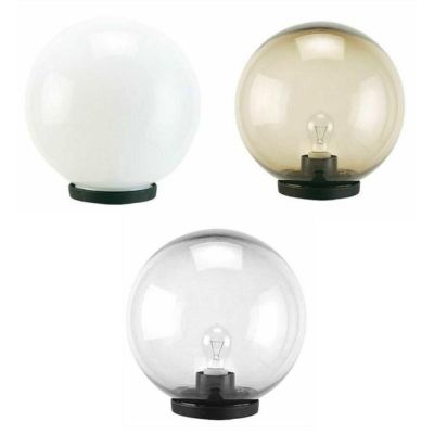 GLOBO TESTA PALO D20 CM OPPURE D25 CM IN PMMA OPALE FUME' OPPURE TRASPARENTE IP44 DI SOVIL Sovil - Cristalensi Shop Online