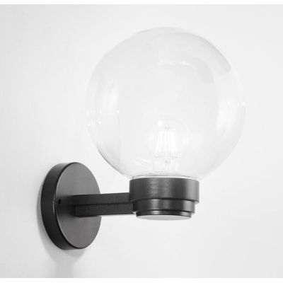 GLOBO APPLIQUE A SFERA D20 PER ESTERNI IN PMMA OPALE FUME' OPPURE TRASPARENTE IP43 DI SOVIL Sovil - Cristalensi Shop Online