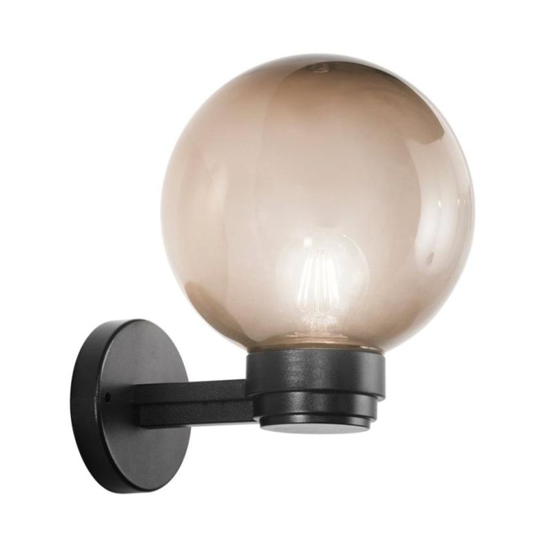 GLOBO APPLIQUE A SFERA D20 PER ESTERNI IN PMMA OPALE FUME' OPPURE TRASPARENTE IP43 DI SOVIL Sovil - Cristalensi Shop Online