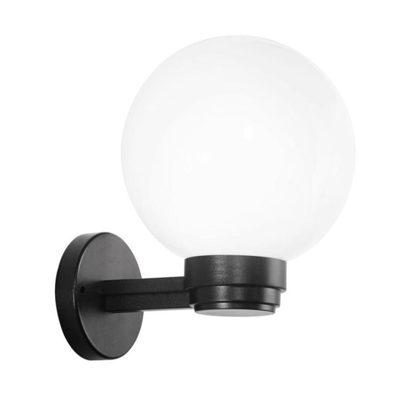 GLOBO APPLIQUE A SFERA D20 PER ESTERNI IN PMMA OPALE FUME' OPPURE TRASPARENTE IP43 DI SOVIL Sovil - Cristalensi Shop Online