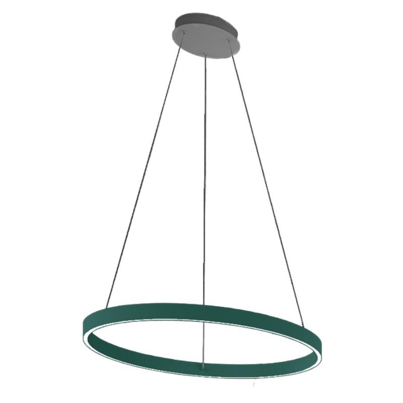 GAME S80 SOSPENSIONE SINGOLA CON ANELLO DI 80 CM BIEMISSIONE LED 76W CCT 3000K-4000K IN 19 COLORI