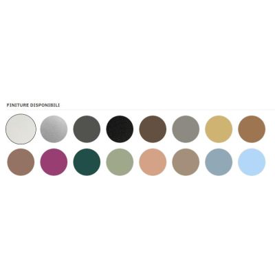 GAME BIS SOSPENSIONE A 2 ANELLI BIEMISSIONE LED 95W CCT 3000K-4000K IN 16 COLORI LARGHEZZA 80 CM