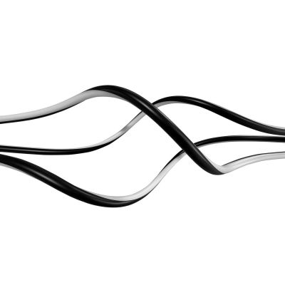 VERTIGO SOSPENSIONE ORIGINALE BIANCA O NERA LED 60W DIMMERABILE LUNGHEZZA CM 130 MODERNA