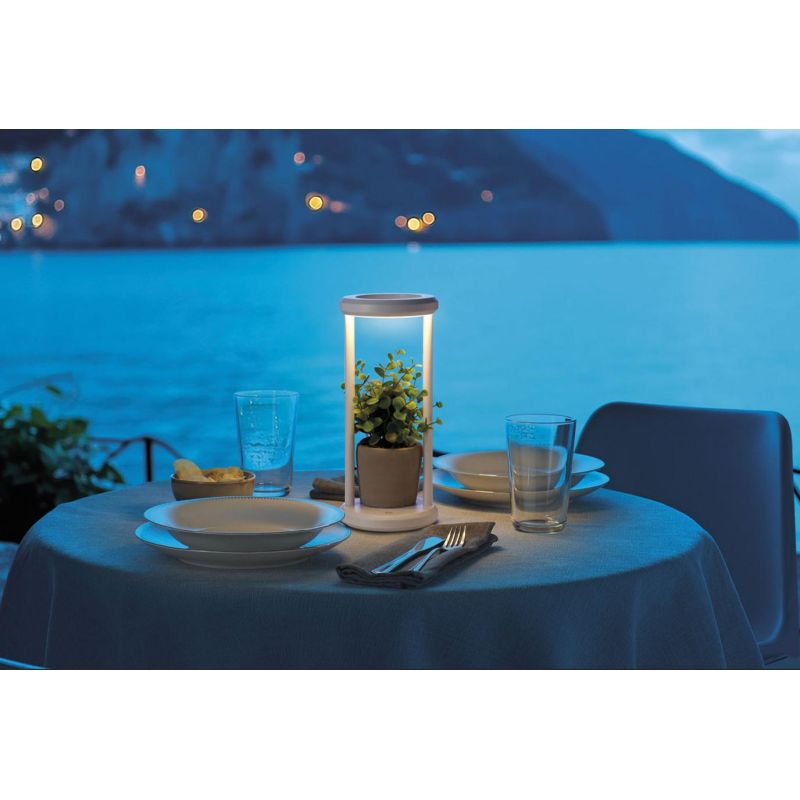 CLEPSY LAMPADA DA TAVOLO CON BATTERIA RICARICABILE IP54 TOUCH DIMMER LED 2W DIMMERABILE 5 COLORI